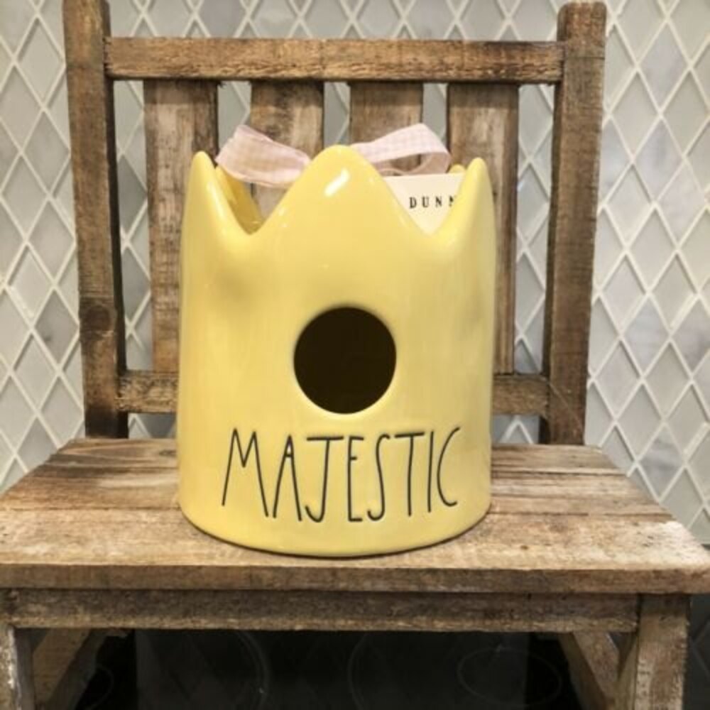 Rae Dunn Crown MAJESTIC Birdhouse 2021 Release New In Box Fit for a Queen